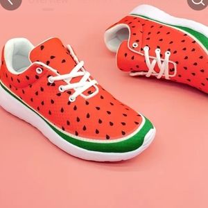 NWOB Watermelon Print Sneakers sz 11.5